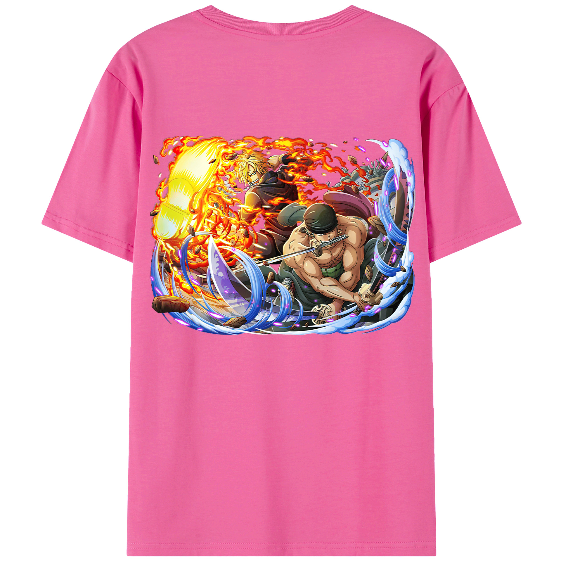 ワンピース ロロノア・ゾロ ONE PIECE Roronoa Zoro レディース半袖Tシャツ(バックプリント)